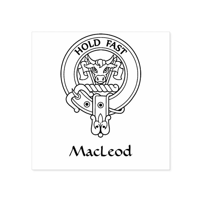 Sello De Caucho Escudo de Clan MacLeod [Edit] (Impresión)