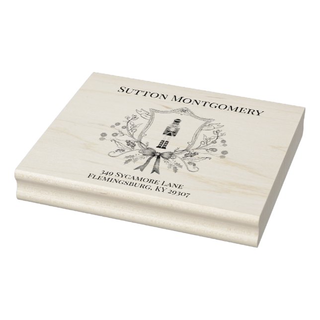 Sello De Caucho Escudo de navidad clásica (Sello)