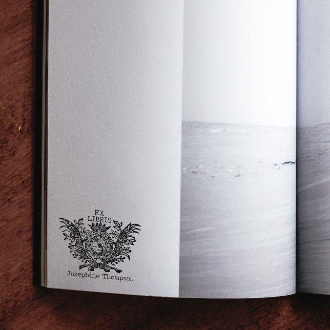 Sello De Caucho Escudo Real Antiguo Ex Libris Personalizado, Libro (Subido por el creador)