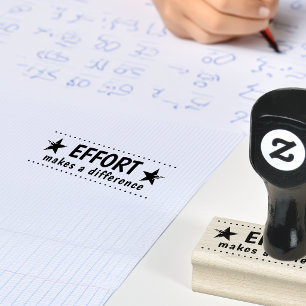 Sello De Caucho Esfuerzo Hace La Diferencia Profesor Personalizado