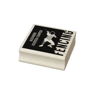 Sello De Caucho Esgrima