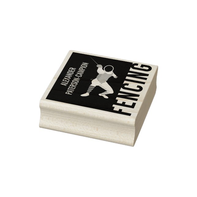 Sello De Caucho Esgrima (Sello)