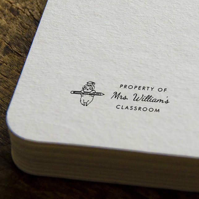 Sello De Caucho Eslogan - aula de libros de nombres de profesores  (Subido por el creador)