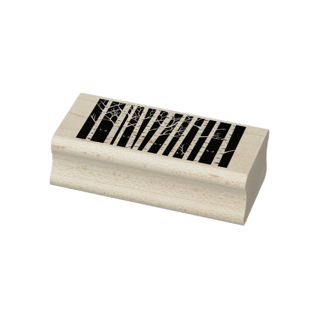 Sello De Caucho Espeluznantes ojos amarillos de Halloween en el bo (Sello)