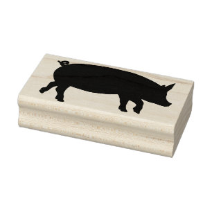 Sello De Caucho estampación de arte de cerdo