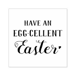 Sello De Caucho Estampación de Pascua. Ten una Pascua Eggcellent.