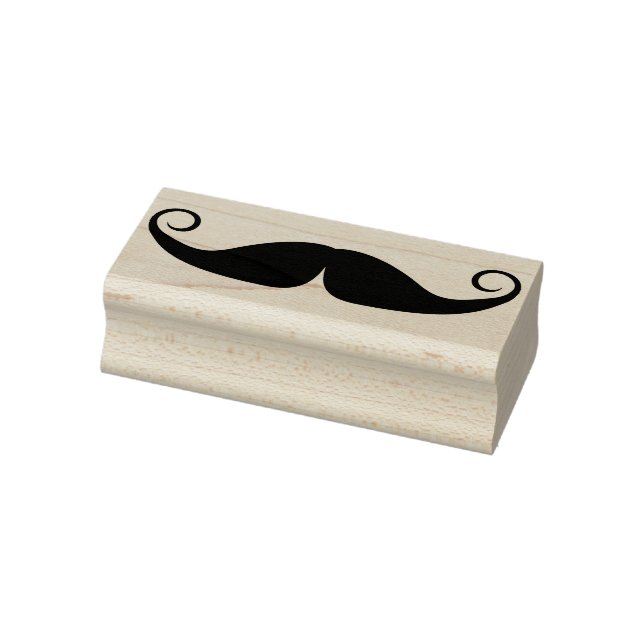 Sello De Caucho estampado artístico de bigote de mano (Sello)
