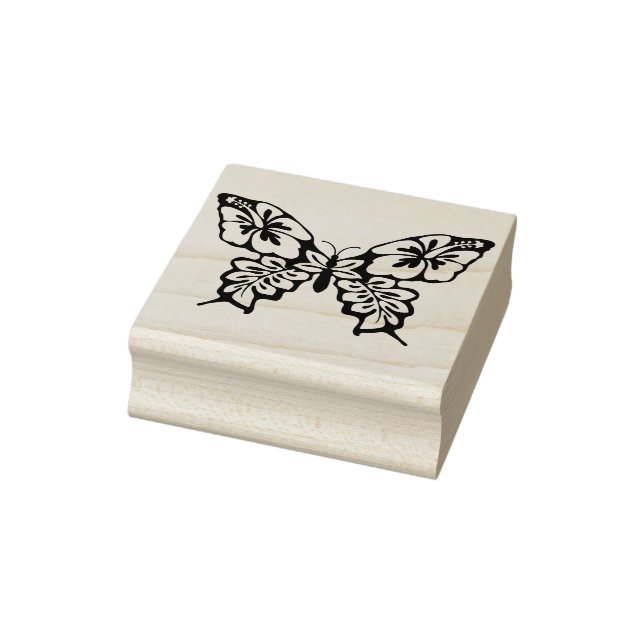 Sello De Caucho estampado artístico de mariposa fina (Sello)