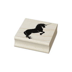 Sello De Caucho estampado artístico de unicornio