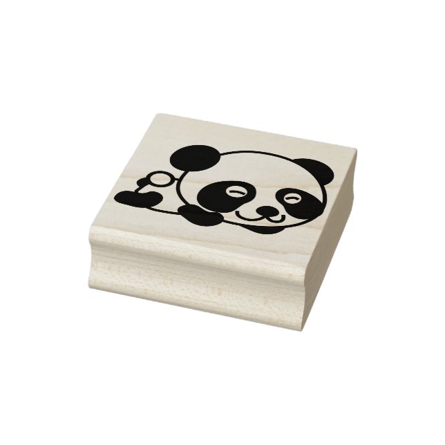 Sello De Caucho estampado de arte de baby panda (Sello)