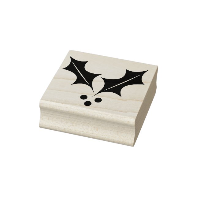 Sello De Caucho estampado de arte de berry holly (Sello)