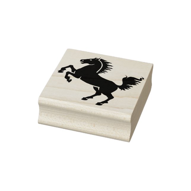 Sello De Caucho estampado de arte de caballos de crianza (Sello)