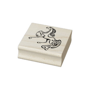 Sello De Caucho estampado de arte de caballos de lujo