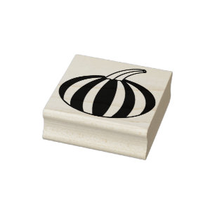 Sello De Caucho estampado de arte de calabaza de otoño