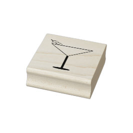 Sello De Caucho Estampado de arte de cristal de Martini