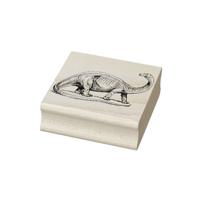 Sello De Caucho estampado de arte de dinosaurios (Sello)