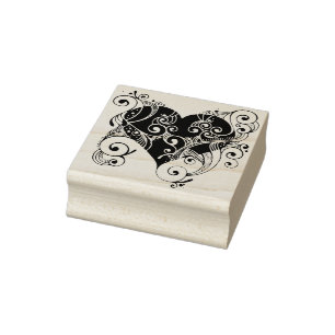 Sello De Caucho estampado de arte de filigree