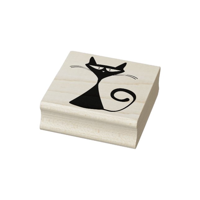 Sello De Caucho estampado de arte de gatos de vidrio (Sello)