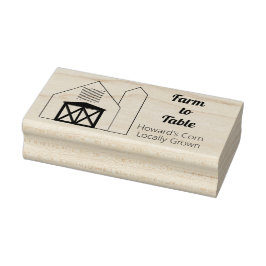 Sello De Caucho Estampado de arte de granjas y granjas