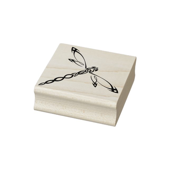 Sello De Caucho estampado de arte de la libélula celta (Sello)