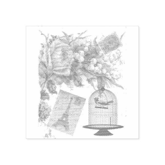 Sello De Caucho Estampado de arte de la madera de París (Impresión)