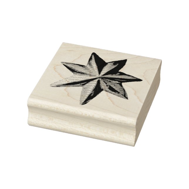 Sello De Caucho estampado de arte de madera (Sello)