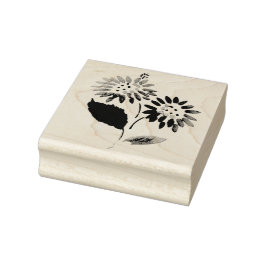 Sello De Caucho estampado de arte de madera