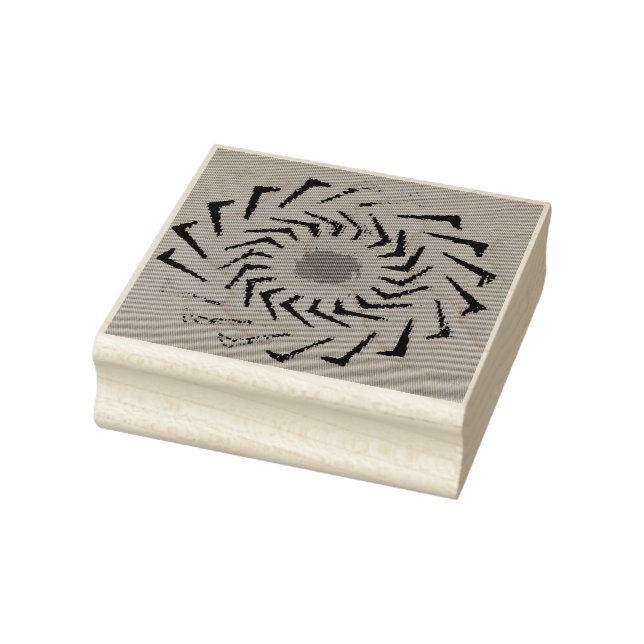 Sello De Caucho estampado de arte de madera (Sello)