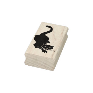 Sello De Caucho estampado de arte de pantera negra