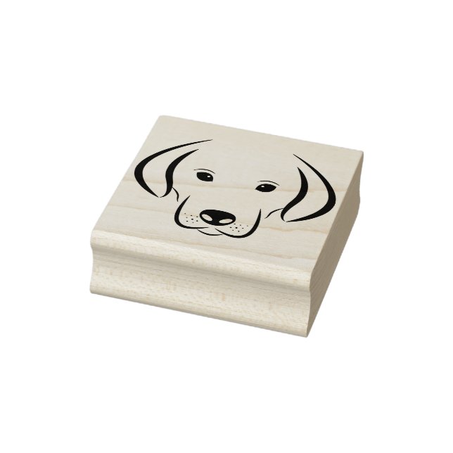 Sello De Caucho estampado de arte facial de perro perrito (Sello)