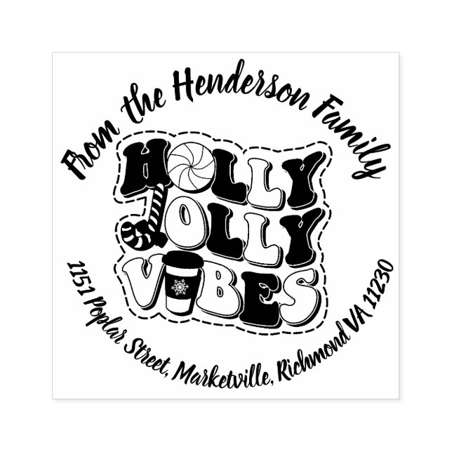 Sello De Caucho Estampado de arte maderero - Navidades (Impresión)