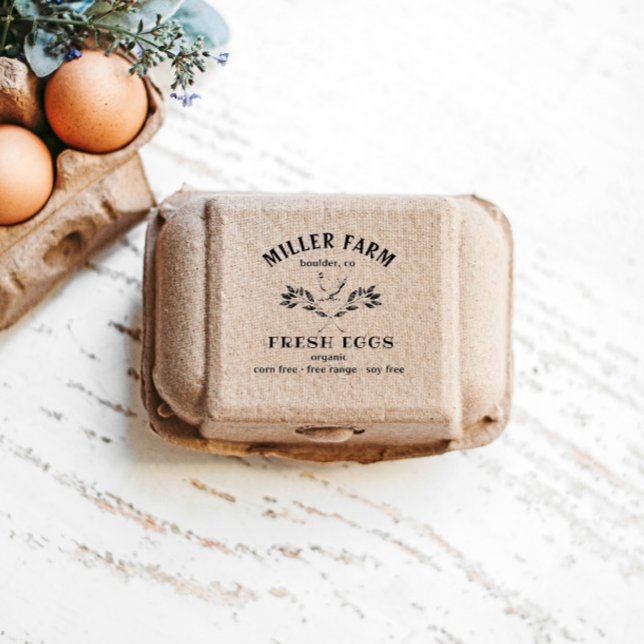 Sello De Caucho estampado de cartón de huevo de rama de gallinas f (Subido por el creador)