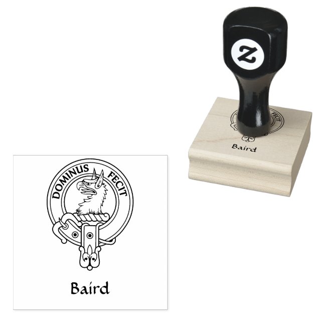 Sello De Caucho Estampado de caucho del Escudo Clan Baird (Sellado)