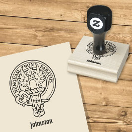 Sello De Caucho Estampado de caucho del Escudo Clan Johnston