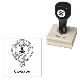 Sello De Caucho Estampado de caucho Escudo de Clan Cameron