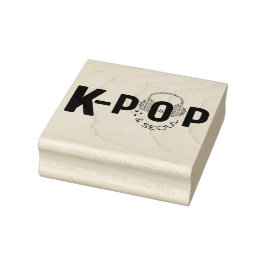 Sello De Caucho Estampado de caucho K-Pop Heart & SEOUL