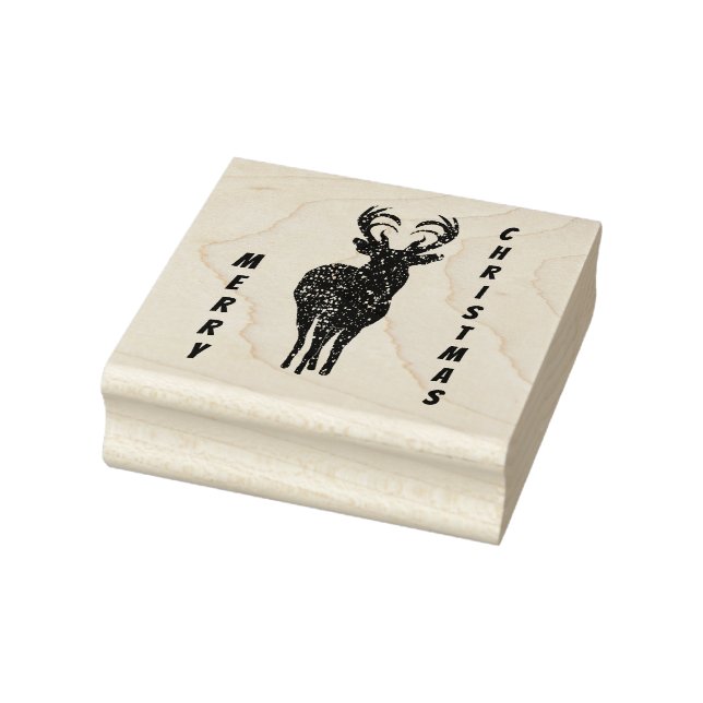 Sello De Caucho Estampado de renos navideños (Sello)