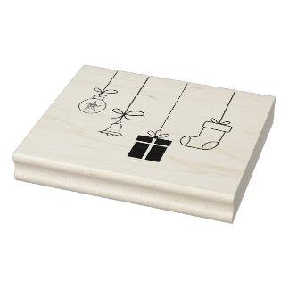 Sello De Caucho Estampado navideño