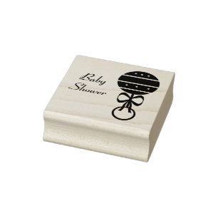 Sello De Caucho Estampilla de arte de Baby Rattle