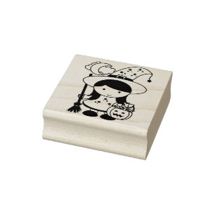 Sello De Caucho estampilla de arte de brujas