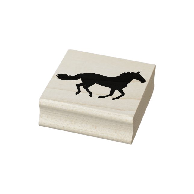 Sello De Caucho estampilla de arte de caballo de silueta (Sello)