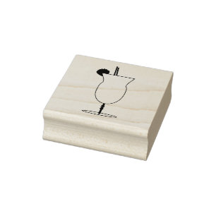 Sello De Caucho Estampilla de arte de cócteles mixtos