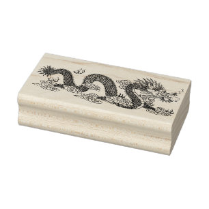 Sello De Caucho estampilla de arte de dragón china