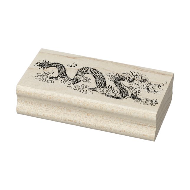 Sello De Caucho estampilla de arte de dragón china (Sello)