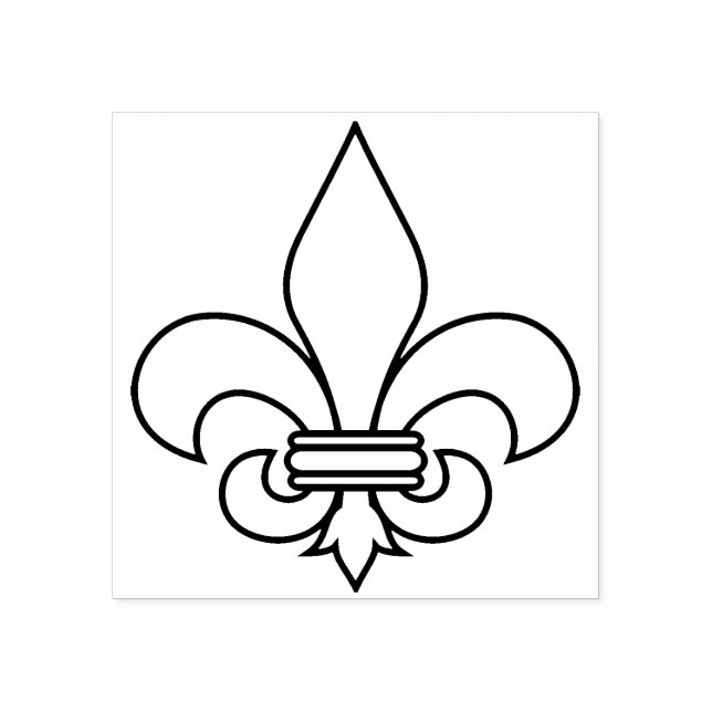 Sello De Caucho estampilla de arte de emblema francés (Impresión)