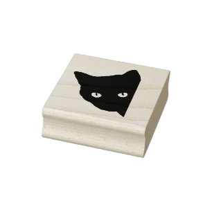 Sello De Caucho Estampilla de arte de gato de búsqueda