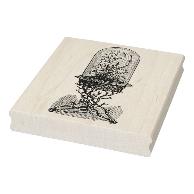 Sello De Caucho Estampilla de arte de goma de terrario de la cúpul (Sello)