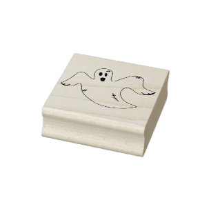 Sello De Caucho Estampilla de arte de ilustracion fantasma destroz