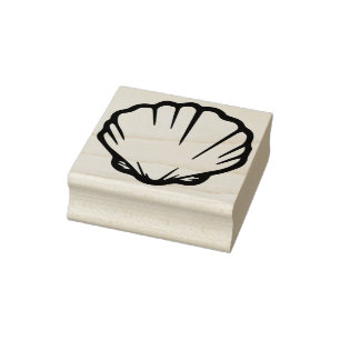 Sello De Caucho estampilla de arte de la concha