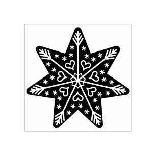 Sello De Caucho estampilla de arte de la estrella de pan de jengib